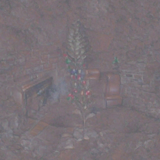 Rendering of Christmas tree next to fireplace 10th image