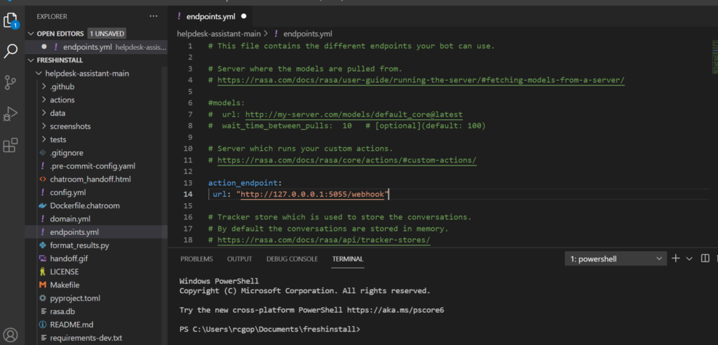 change endpoints from locatlhost